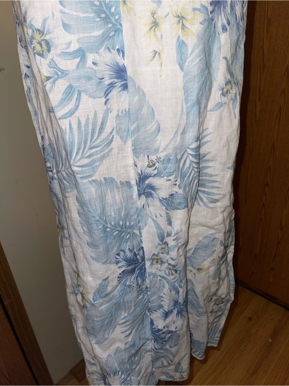 Light Blue Floral Midi Slip Dress - Women - Picture 7 of 7